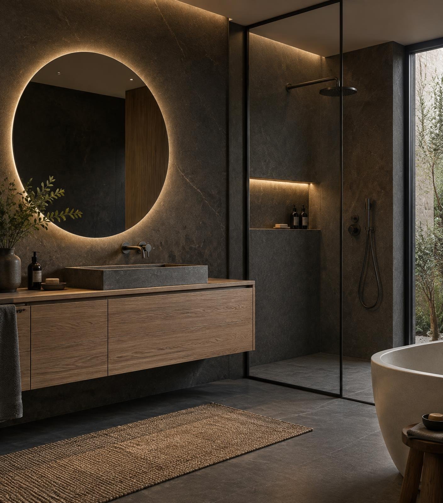 Baño de diseño contemporáneo