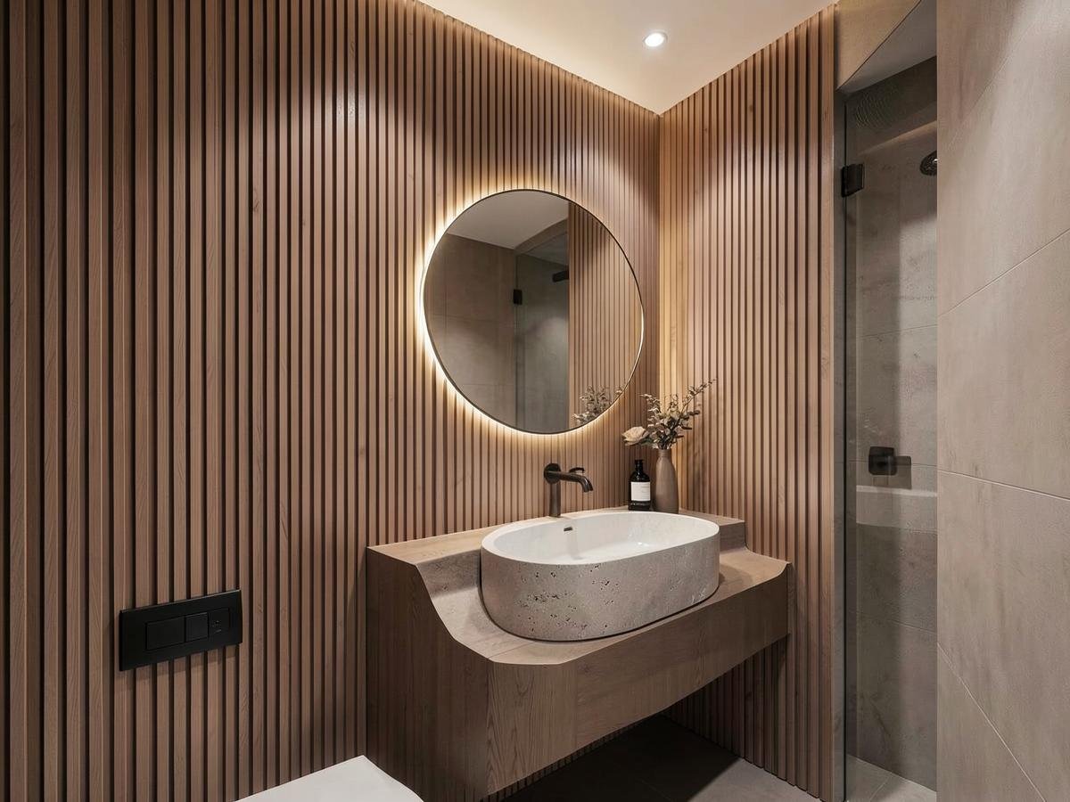 Baño de diseño contemporáneo